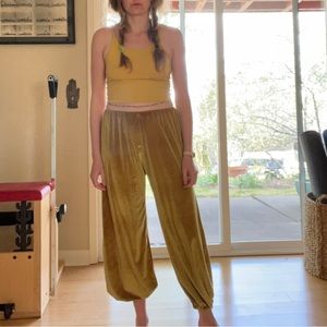 Gold Festival Velvet Pants